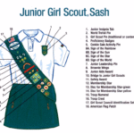 girl scout embroidery sashes